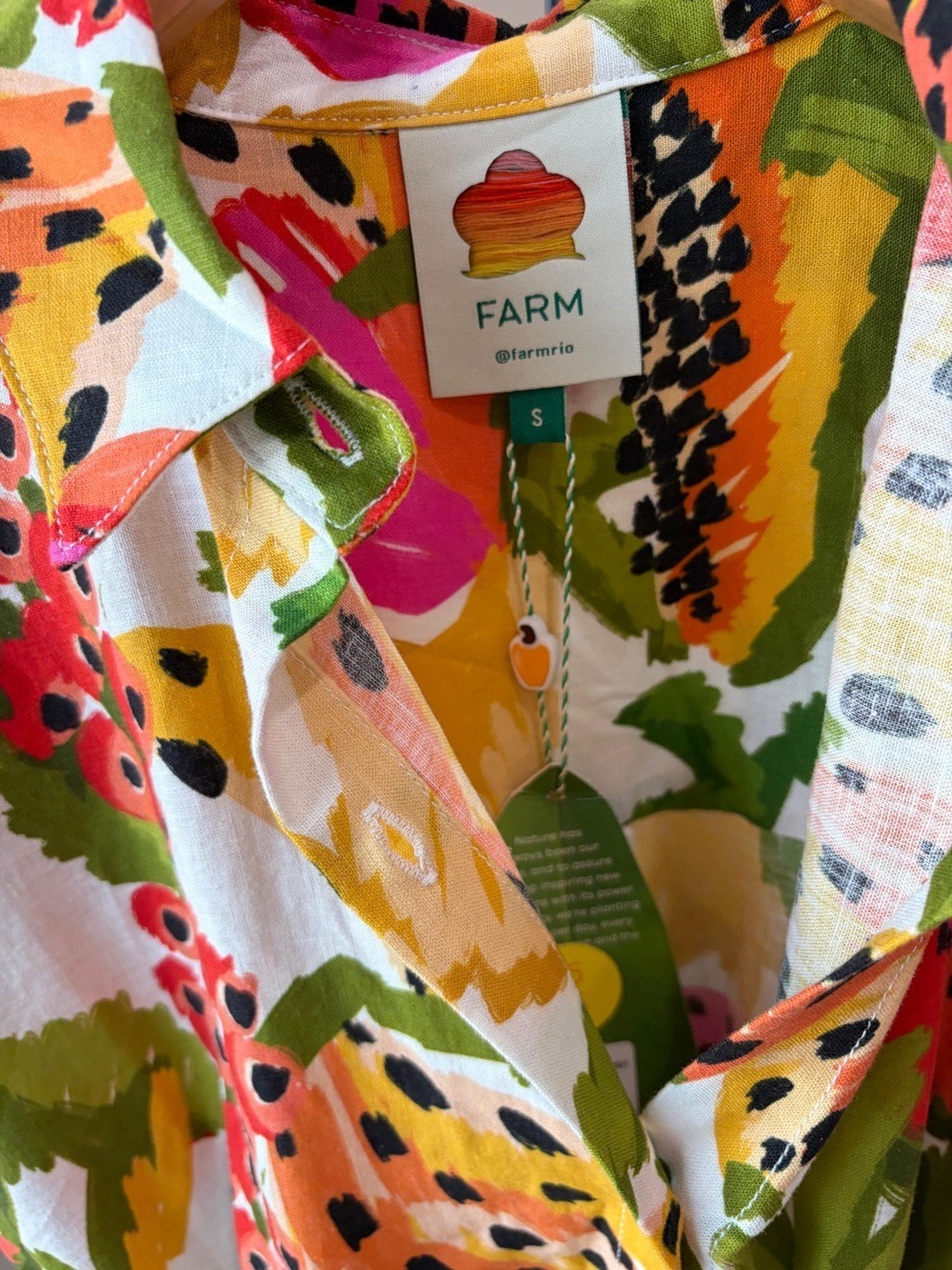 Farm Rio Paradise Short-Sleeve Romper - Picture 7 of 8